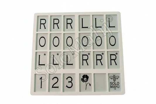 SoloMahj Poppy Board – Solitaire Mahjong for Larger Tiles Navy