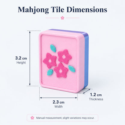 160-Tile American Mahjong Set,Floral Butterfly Mahjong Tiles With Raised 3D Details, 4 Dice & Rules Guide, Complete Mahjong Game Set