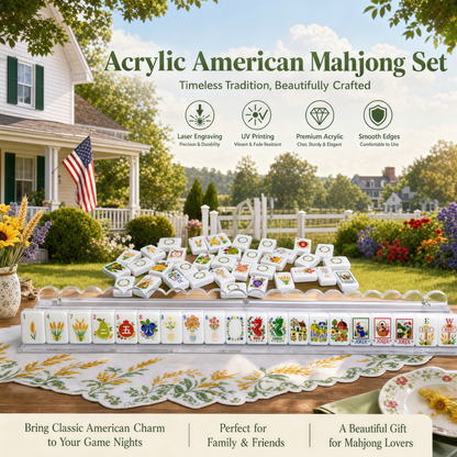 Country Garden Mahjong Tile Set