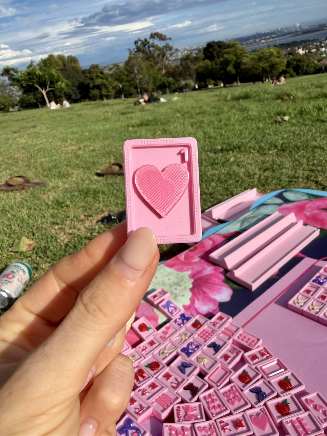 Travel Mahjong Tiles - Flamingo